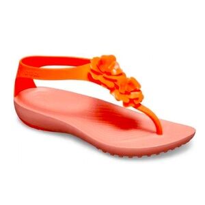 Crocs Serena Embellish Flip Bright Coral/Melon